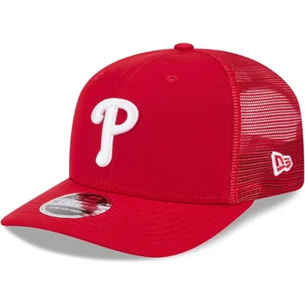 Casquette trucker rouge 9SEVENTY Stretch Snap Evergreen Philadelphia Phillies MLB New Era