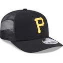 new-era-9seventy-stretch-snap-evergreen-pittsburgh-pirates-mlb-black-trucker-hat