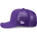 violette-trucker-kappe-9seventy-stretch-snap-evergreen-der-minnesota-vikings-nfl-von-new-era