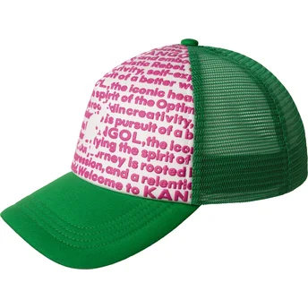 Kangol Fine Print Green Trucker Hat