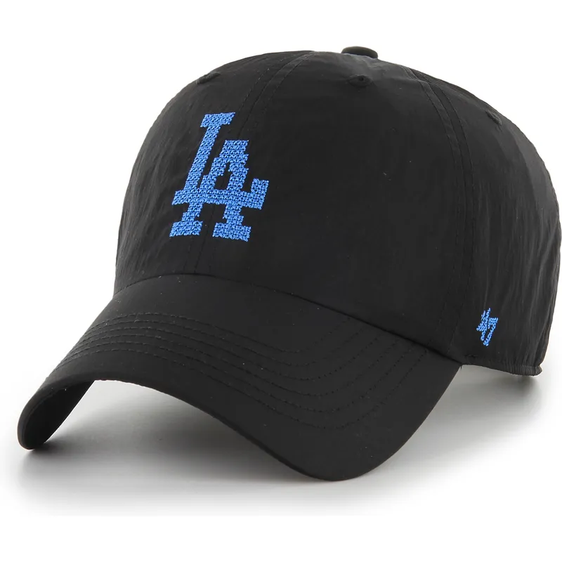 czarna-regulowana-czapka-z-zakrzywionym-daszkiem-clean-up-eight-bit-hero-los-angeles-dodgers-mlb-od-47-brand