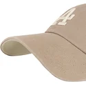 casquette-courbee-marron-ajustable-clean-up-ballpark-portabella-los-angeles-dodgers-mlb-47-brand