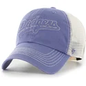 trucker-cap-blau-clean-up-trailer-script-mesh-der-los-angeles-dodgers-mlb-von-47-brand