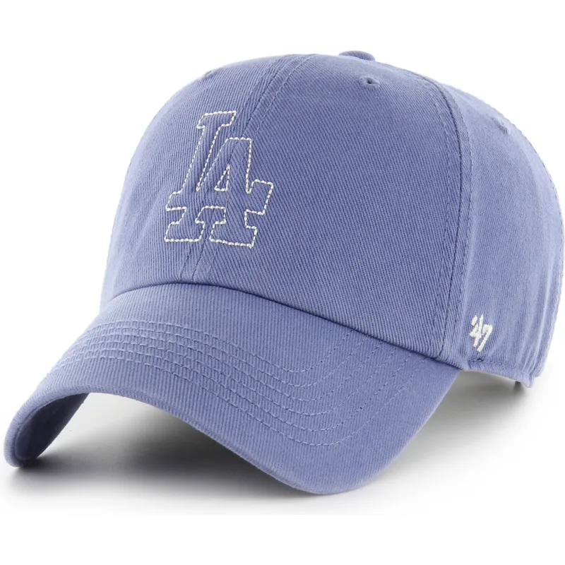 casquette-courbee-bleue-ajustable-clean-up-trailer-los-angeles-dodgers-mlb-47-brand