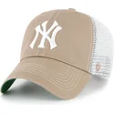 casquette-trucker-marron-clean-up-trawler-new-york-yankees-mlb-47-brand