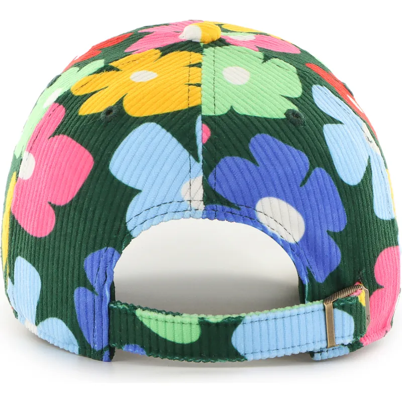 zielona-regulowana-czapka-z-daszkiem-clean-up-gallery-cord-los-angeles-dodgers-mlb-od-47-brand