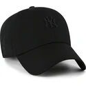 gorra-curva-negra-ajustable-con-logo-negro-clean-up-contemporary-two-tone-de-new-york-yankees-mlb-de-47-brand