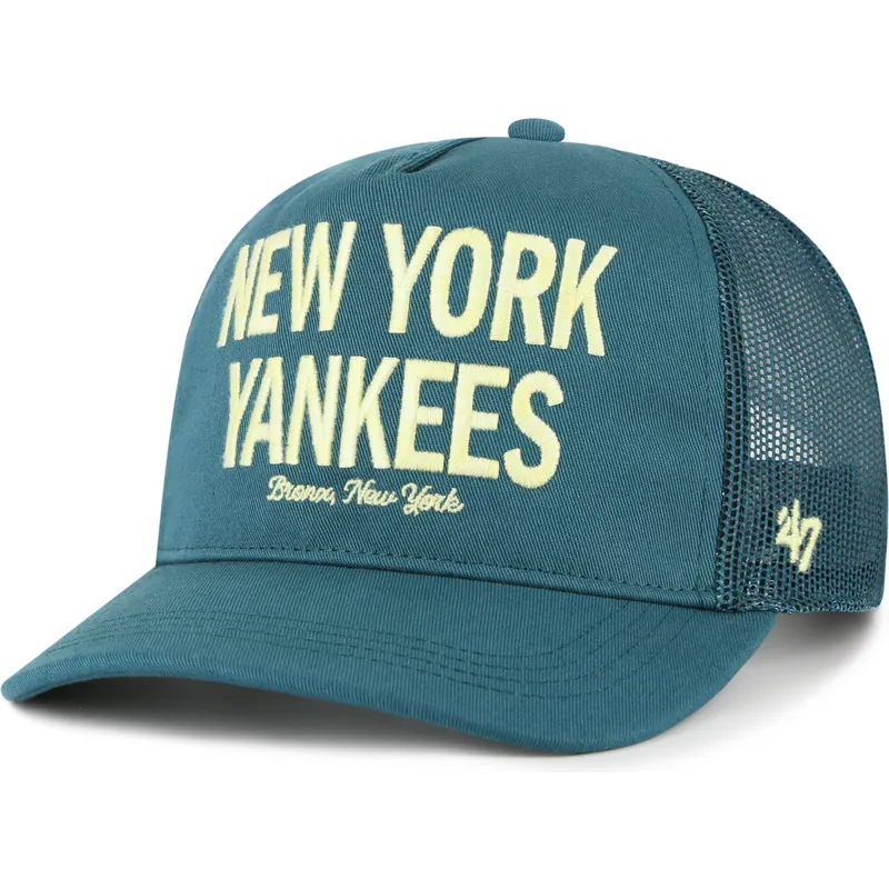 grune-trucker-cap-hitch-contemporary-der-new-york-yankees-mlb-von-47-brand