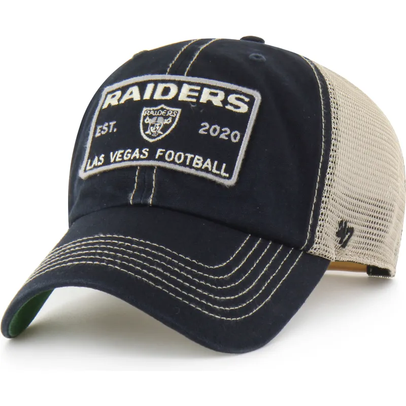 svart-trucker-keps-clean-up-wabash-fran-las-vegas-raiders-nfl-av-47-brand