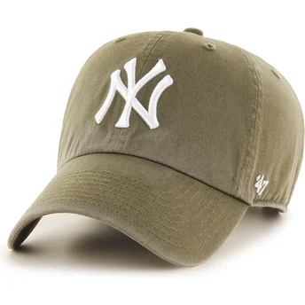 Casquette courbée verte ajustable Clean Up Sandalwood New York Yankees MLB 47 Brand