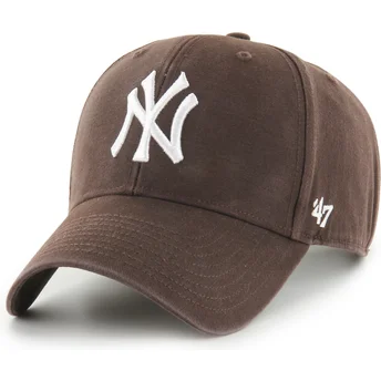 Gorra curva marrón ajustable MVP Legend de New York Yankees MLB de 47 Brand