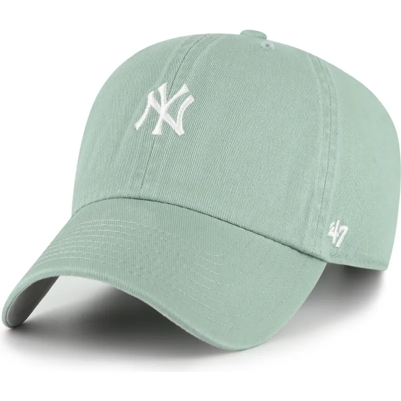 casquette-courbee-verte-ajustable-clean-up-base-runner-new-york-yankees-mlb-47-brand