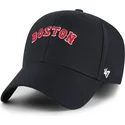 casquette-courbee-bleue-marine-ajustable-mvp-ballpark-script-shot-boston-red-sox-mlb-47-brand