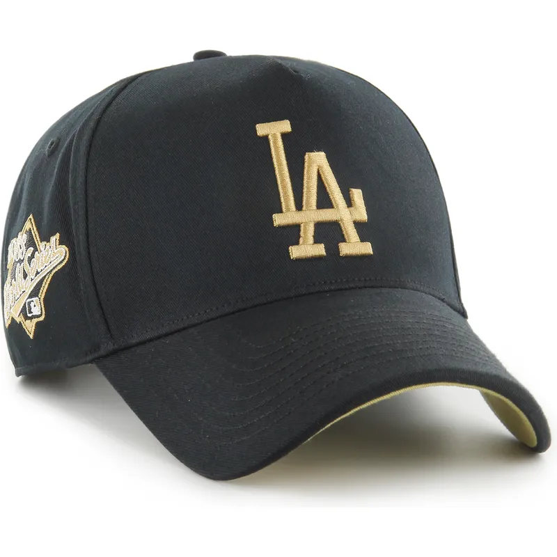 svart-bojd-keps-snapback-mvp-dt-sure-shot-two-tone-cotton-fran-los-angeles-dodgers-mlb-av-47-brand