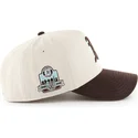 gorra-curva-beige-y-marron-snapback-mvp-dt-sure-shot-two-tone-cotton-de-oakland-athletics-mlb-de-47-brand