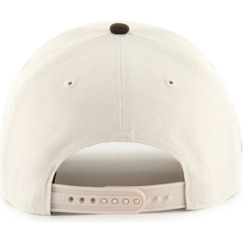 czapka-z-daszkiem-bezowo-brazowa-snapback-mvp-dt-sure-shot-two-tone-cotton-oakland-athletics-mlb-od-47-brand