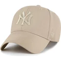gorra-curva-khaki-snapback-con-logo-khaki-mvp-de-new-york-yankees-mlb-de-47-brand