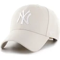 beige-gebogene-snapback-kappe-mvp-bone-der-new-york-yankees-mlb-von-47-brand