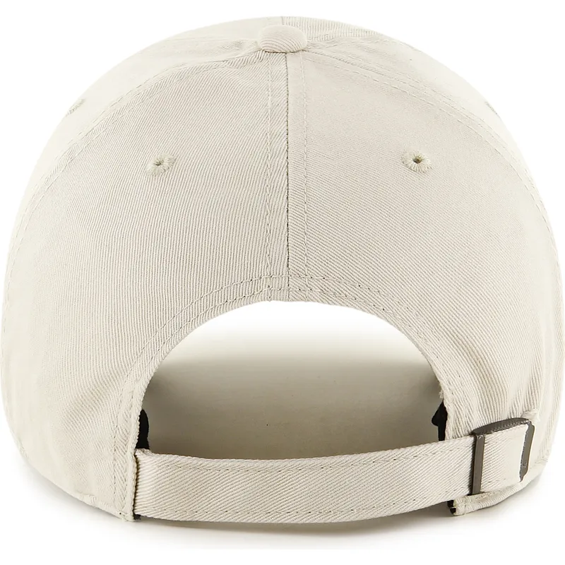 casquette-courbee-beige-ajustable-clean-up-base-runner-mini-logo-new-york-yankees-mlb-47-brand