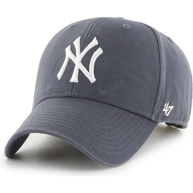 casquette-courbee-bleue-marine-ajustable-mvp-vintage-new-york-yankees-mlb-47-brand