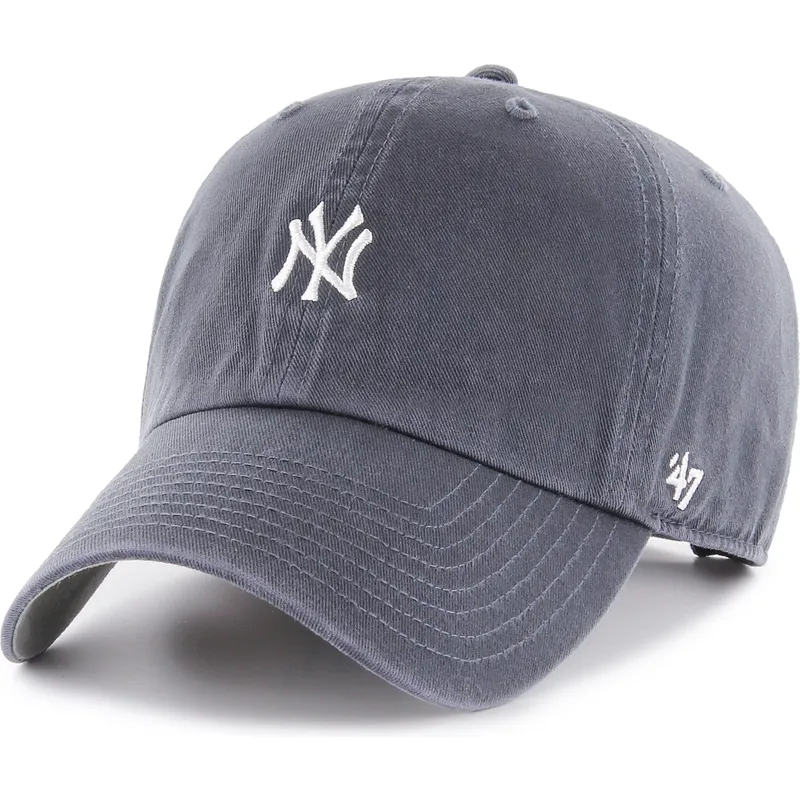 marineblaue-verstellbare-gebogene-clean-up-base-runner-vintage-kappe-der-new-york-yankees-mlb-von-47-brand