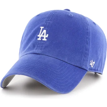 Gorra curva azul ajustable Clean Up Base Runner de Los Angeles Dodgers MLB de 47 Brand