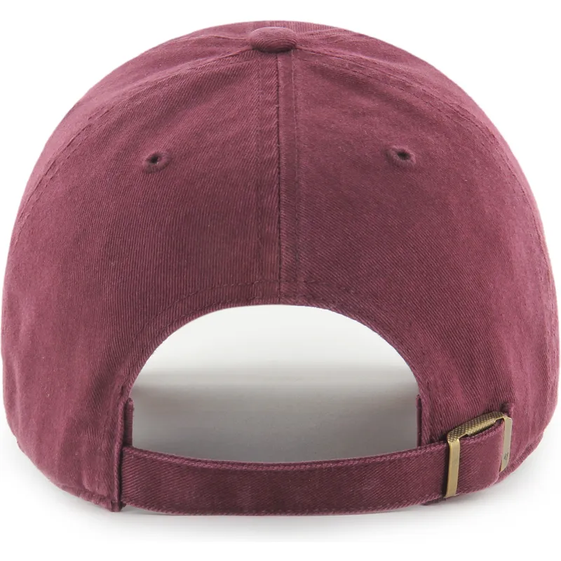 gebogene-verstellbare-weinrote-kappe-clean-up-candy-heart-der-new-york-yankees-mlb-von-47-brand