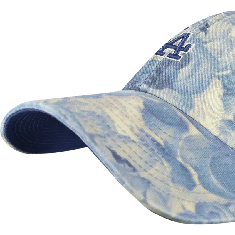 casquette-courbee-bleue-ajustable-clean-up-gardenia-los-angeles-dodgers-mlb-47-brand