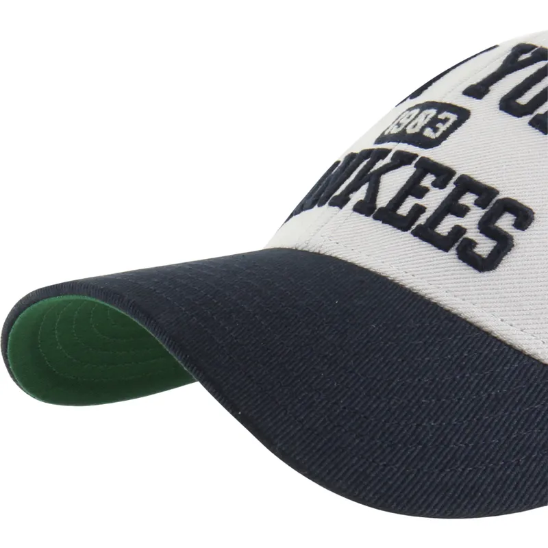 47-brand-curved-brim-mvp-broke-line-new-york-yankees-mlb-beige-and-navy-blue-adjustable-cap