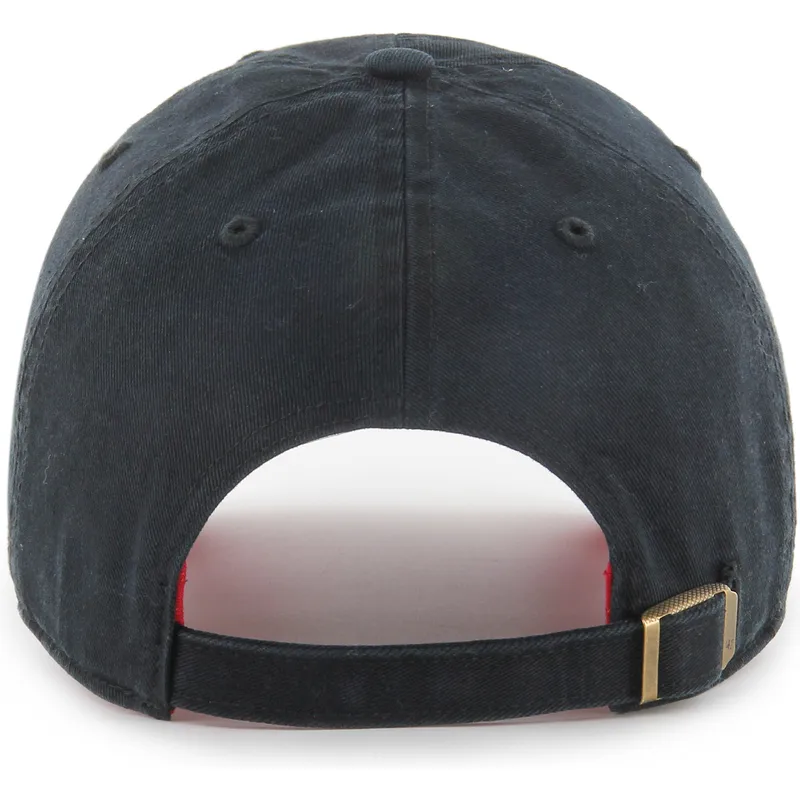 casquette-courbee-noire-ajustable-clean-up-heart-icon-new-york-yankees-mlb-47-brand