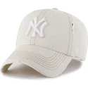 beige-gebogene-verstellbare-clean-up-weathered-mojave-kappe-der-new-york-yankees-mlb-von-47-brand