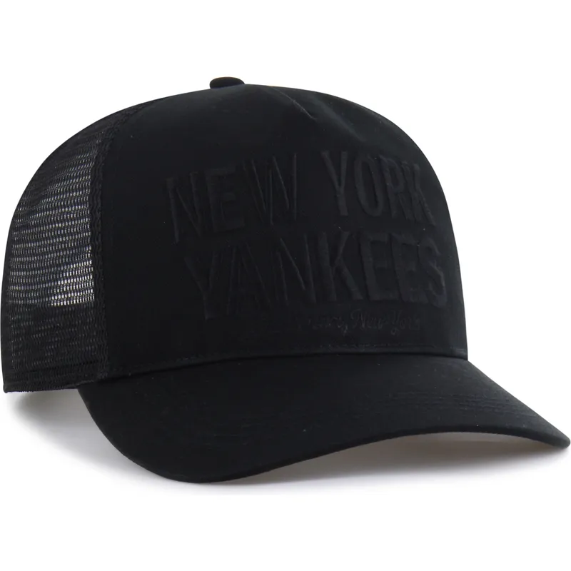 svart-truckerkeps-med-svart-hitch-contemporary-logotyp-new-york-yankees-mlb-fran-47-brand