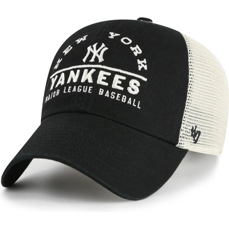 svart-trucker-keps-clean-up-windham-mesh-fran-new-york-yankees-mlb-av-47-brand