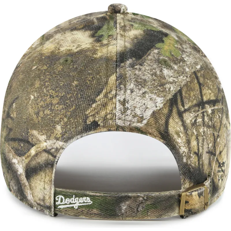 casquette-courbee-camouflage-ajustable-clean-up-realtree-los-angeles-dodgers-mlb-47-brand