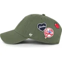 grune-verstellbare-curved-cap-clean-up-badges-der-new-york-yankees-mlb-von-47-brand
