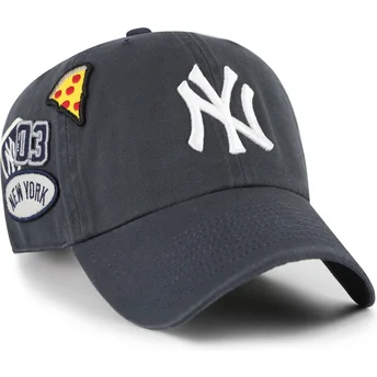 Gorra curva azul marino ajustable Clean Up Badges Vintage de New York Yankees MLB de 47 Brand