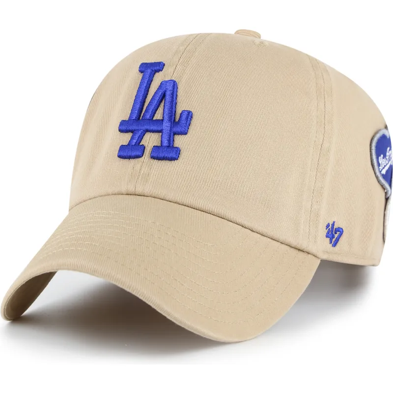 khaki-clean-up-badges-los-angeles-dodgers-mlb-47-brand