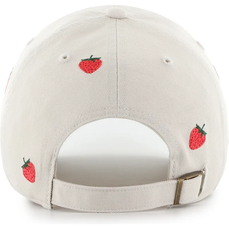 beige-verstellbare-curved-cap-clean-up-scatter-der-new-york-yankees-mlb-von-47-brand