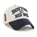 casquette-courbee-beige-et-bleue-marine-ajustable-mvp-broke-line-boston-red-sox-mlb-47-brand