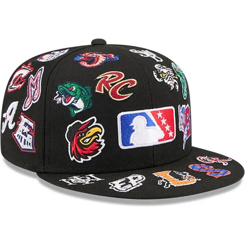 czarna-dopasowana-czapka-z-daszkiem-59fifty-all-over-milb-new-era