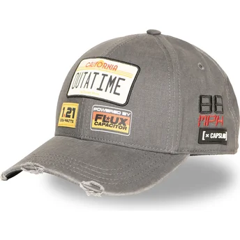 Gorra curva gris snapback Outatime BTF1 OUTB Back To The Future de Capslab
