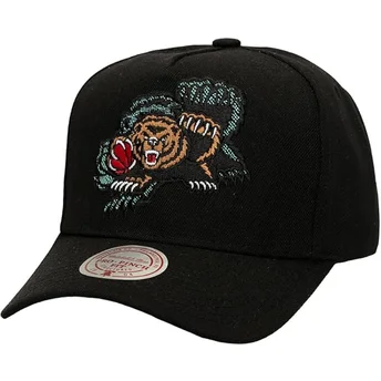 Gorra curva negra snapback Tilted Pro de Vancouver Grizzlies NBA de Mitchell & Ness