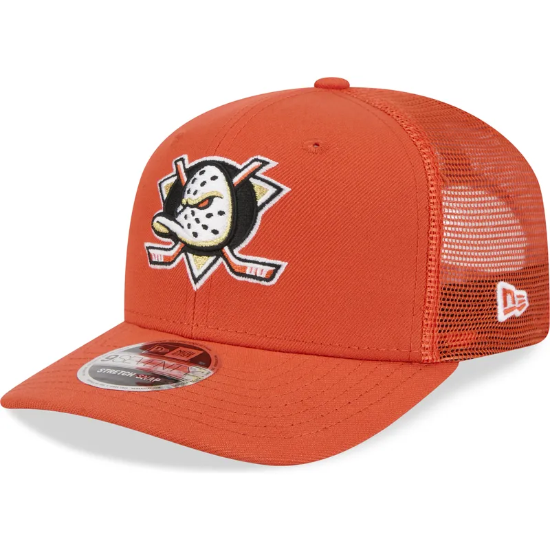 casquette-trucker-orange-9seventy-stretch-snap-evergreen-anaheim-ducks-nhl-new-era