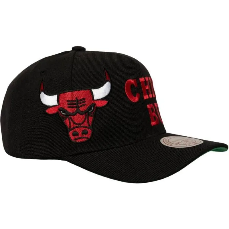 gorra-curva-negra-snapback-busted-pro-de-chicago-bulls-nba-de-mitchell-ness