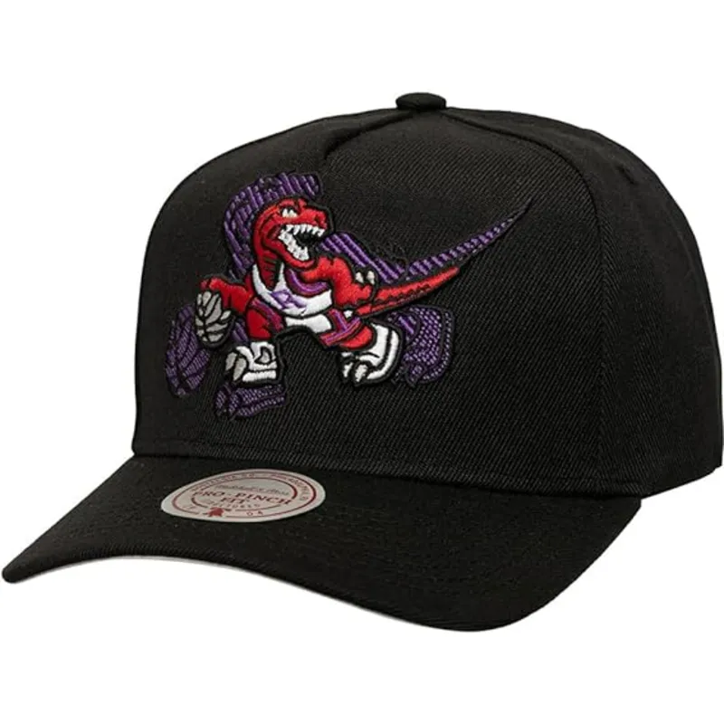 gorra-curva-negra-snapback-tilted-pro-de-toronto-raptors-nba-de-mitchell-ness