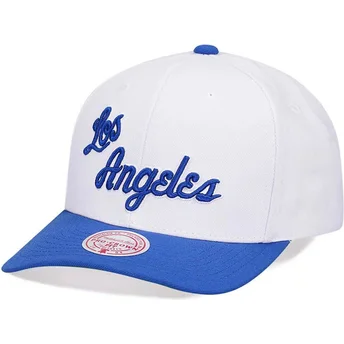 Biała i niebieska zakrzywiona czapka snapback Team 2 Tone 2.0 Pro Los Angeles Lakers NBA od Mitchell & Ness