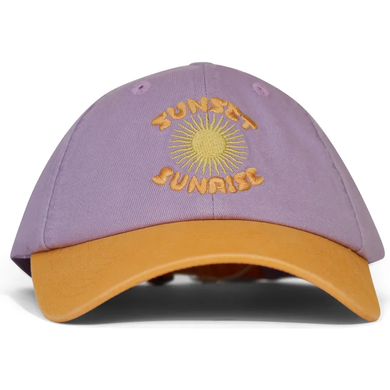 casquette-courbee-violette-et-orange-ajustable-sunset-sunrise-pica-pica