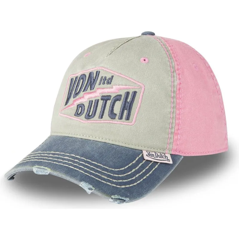 gorra-curva-gris-y-rosa-ajustable-retro11-de-von-dutch
