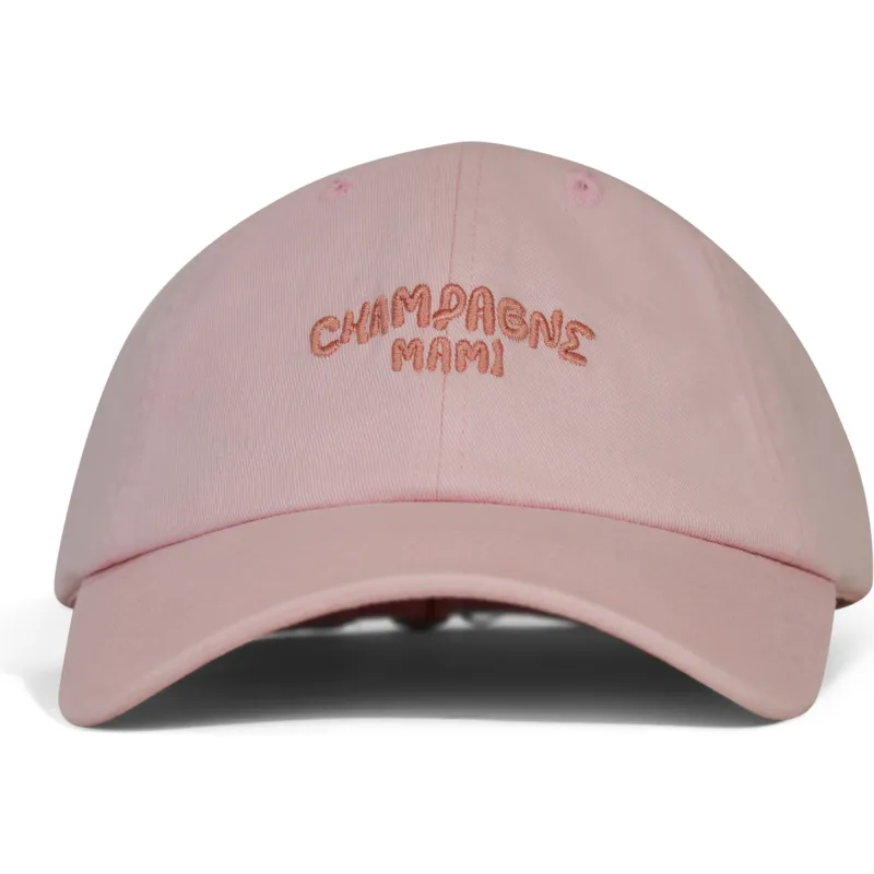 casquette-courbee-rose-ajustable-champagne-mami-pica-pica