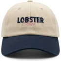 casquette-courbee-beige-et-bleue-marine-ajustable-lobster-slut-pica-pica